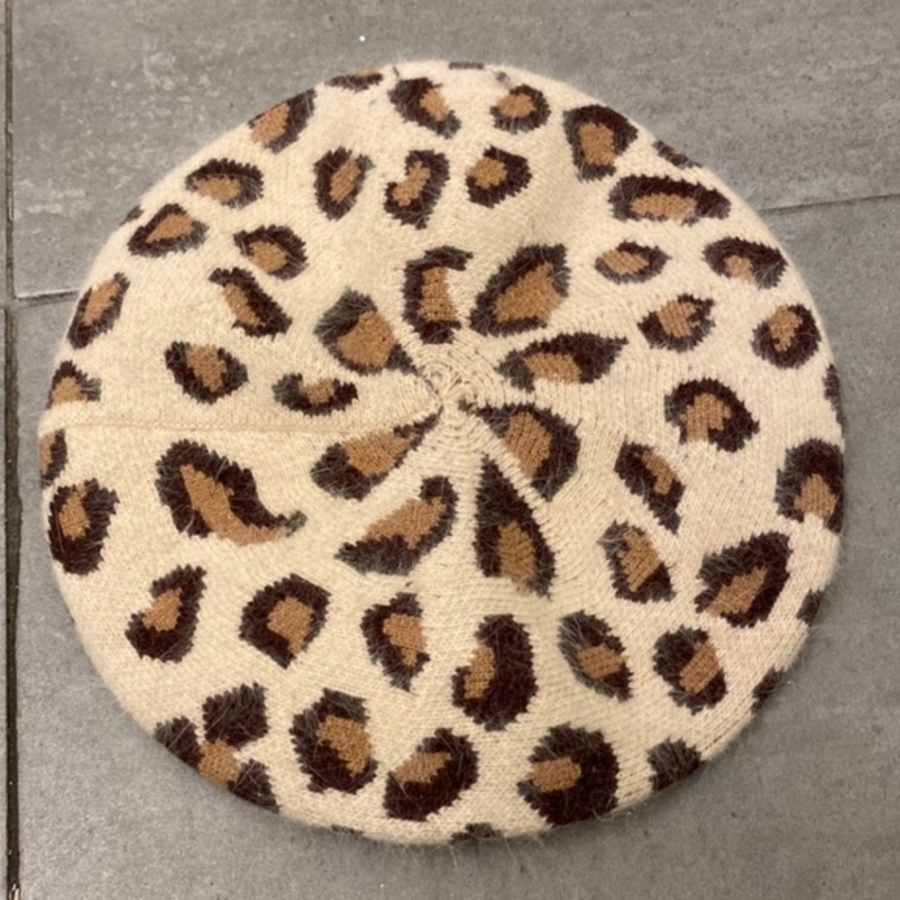 Leopard Print Beret